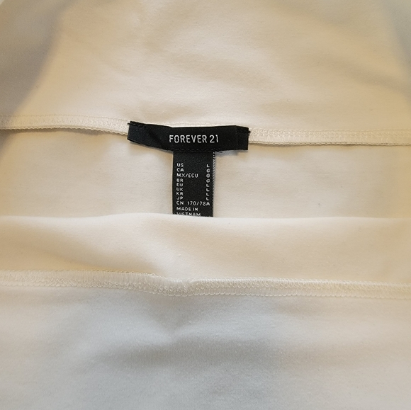 Forever 21 Cream Colored Mini Skirt - Picture 2 of 3